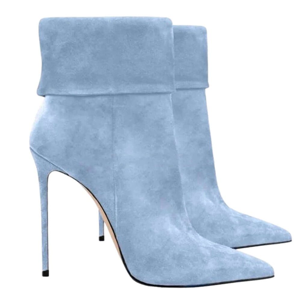 Step out in style with the trendy Suede Pointed Toe Stiletto Ankle Boots. Save up to 50% off at Drestiny now! Shop Drestiny now and get Free Shipping, and we'll pay your taxes!