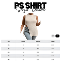 Thumbnail for Summer Popular Women's Plus Size Sleeveless Shirt Color Round-Neck Knitted Sleeveless Pullover Sexy Hollow Split Tight Hip Wrap Long Top, Drestiny, Beige, Casual Shirts, Sleeveless, 0XL, 1XL, 2XL, 3XL, 4XL, 5XL, United States, USA, Gender_Women, Australia, Canada, New Zealand, United Kingdom, UK, plus size tops, plus size shirts, shopdrestiny.com