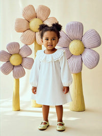 Thumbnail for Sweet Girl's Long-Sleeve Vintage Dress Baby Girls Doll Collar Dress Children's Dress, Drestiny, Dresses, Midi Dresses, Long Sleeves, 2T, 3T, 4T, 5T, 6T, United States, USA, Canada, Australia, New Zealand, United Kingdom, UK, girls vintage dress, long sleeve girls dress, prairie dress for girls, girls cottagecore dress, girls floral dress long sleeve, vintage style dress girls, long sleeve girls frock, children's prairie dress, girls smocked dress long sleeve, brown, blue, red, white, shopdrestiny.com