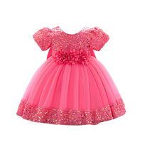 Thumbnail for Toddler Girls 1st Birthday Dress Bow Cute Baby Baptism Gown Kids Wedding Party Elegant Princess Christmas Dress -, Dress , Drestiny , 0M, 12M, 24M, 2T, 3T, 6M, Avocado Green, Black, Brown, Champagne, Dark Green, Dark Pink, Dark Red, Dresses, Girls, Gold, Green, Grey, Ivory, Light Green, Mini Dresses, Mint Green, Pink, Purple, Red, Short Sleeves, Yellow , Drestiny , www.shopdrestiny.com