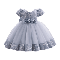 Thumbnail for Toddler Girls 1st Birthday Dress Bow Cute Baby Baptism Gown Kids Wedding Party Elegant Princess Christmas Dress -, Dress , Drestiny , 0M, 12M, 24M, 2T, 3T, 6M, Avocado Green, Black, Brown, Champagne, Dark Green, Dark Pink, Dark Red, Dresses, Girls, Gold, Green, Grey, Ivory, Light Green, Mini Dresses, Mint Green, Pink, Purple, Red, Short Sleeves, Yellow , Drestiny , www.shopdrestiny.com
