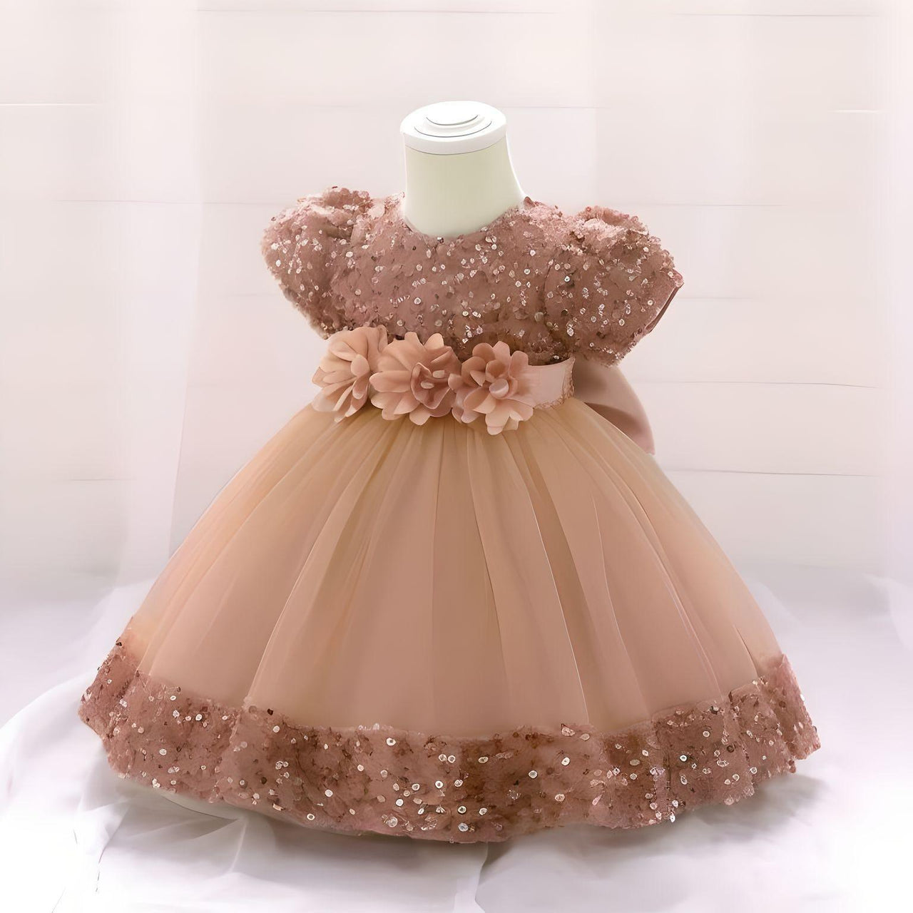 Toddler Girls 1st Birthday Dress Bow Cute Baby Baptism Gown Kids Wedding Party Elegant Princess Christmas Dress -, Dress , Drestiny , 0M, 12M, 24M, 2T, 3T, 6M, Avocado Green, Black, Brown, Champagne, Dark Green, Dark Pink, Dark Red, Dresses, Girls, Gold, Green, Grey, Ivory, Light Green, Mini Dresses, Mint Green, Pink, Purple, Red, Short Sleeves, Yellow , Drestiny , www.shopdrestiny.com