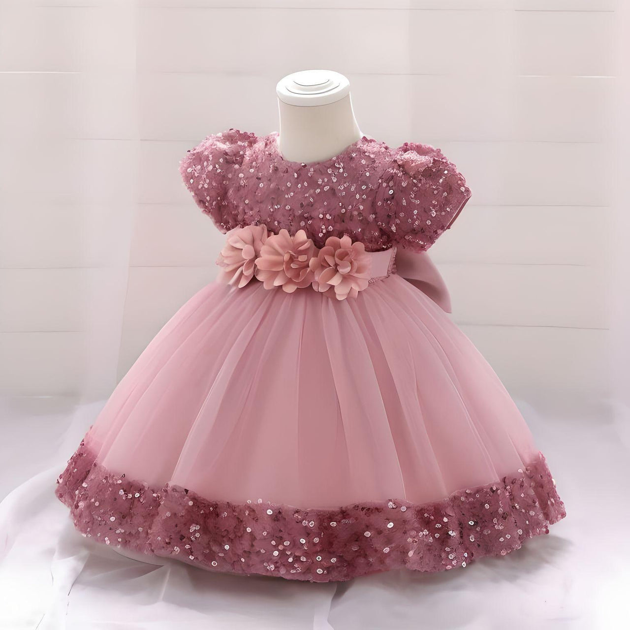 Toddler Girls 1st Birthday Dress Bow Cute Baby Baptism Gown Kids Wedding Party Elegant Princess Christmas Dress -, Dress , Drestiny , 0M, 12M, 24M, 2T, 3T, 6M, Avocado Green, Black, Brown, Champagne, Dark Green, Dark Pink, Dark Red, Dresses, Girls, Gold, Green, Grey, Ivory, Light Green, Mini Dresses, Mint Green, Pink, Purple, Red, Short Sleeves, Yellow , Drestiny , www.shopdrestiny.com