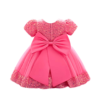 Thumbnail for Toddler Girls 1st Birthday Dress Bow Cute Baby Baptism Gown Kids Wedding Party Elegant Princess Christmas Dress -, Dress , Drestiny , 0M, 12M, 24M, 2T, 3T, 6M, Avocado Green, Black, Brown, Champagne, Dark Green, Dark Pink, Dark Red, Dresses, Girls, Gold, Green, Grey, Ivory, Light Green, Mini Dresses, Mint Green, Pink, Purple, Red, Short Sleeves, Yellow , Drestiny , www.shopdrestiny.com