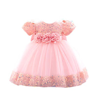 Thumbnail for Toddler Girls 1st Birthday Dress Bow Cute Baby Baptism Gown Kids Wedding Party Elegant Princess Christmas Dress -, Dress , Drestiny , 0M, 12M, 24M, 2T, 3T, 6M, Avocado Green, Black, Brown, Champagne, Dark Green, Dark Pink, Dark Red, Dresses, Girls, Gold, Green, Grey, Ivory, Light Green, Mini Dresses, Mint Green, Pink, Purple, Red, Short Sleeves, Yellow , Drestiny , www.shopdrestiny.com