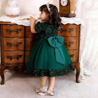 Thumbnail for Toddler Girls 1st Birthday Dress Bow Cute Baby Baptism Gown Kids Wedding Party Elegant Princess Christmas Dress -, Dress , Drestiny , 0M, 12M, 24M, 2T, 3T, 6M, Avocado Green, Black, Brown, Champagne, Dark Green, Dark Pink, Dark Red, Dresses, Girls, Gold, Green, Grey, Ivory, Light Green, Mini Dresses, Mint Green, Pink, Purple, Red, Short Sleeves, Yellow , Drestiny , www.shopdrestiny.com
