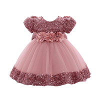 Thumbnail for Toddler Girls 1st Birthday Dress Bow Cute Baby Baptism Gown Kids Wedding Party Elegant Princess Christmas Dress -, Dress , Drestiny , 0M, 12M, 24M, 2T, 3T, 6M, Avocado Green, Black, Brown, Champagne, Dark Green, Dark Pink, Dark Red, Dresses, Girls, Gold, Green, Grey, Ivory, Light Green, Mini Dresses, Mint Green, Pink, Purple, Red, Short Sleeves, Yellow , Drestiny , www.shopdrestiny.com