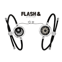 Thumbnail for Touch Light Up & Vibrate Long Distance Love Bracelets For Couples Long Distance Relationship Gifts Smart Sun & Moon Love Bracelets, Drestiny, Gifts, Long Distance Relationships, Drestiny, Bracelets, Sets, Couple Bracelets, United States, Australia, United Kingdom, Black, Gold, Silver, shopdrestiny.com