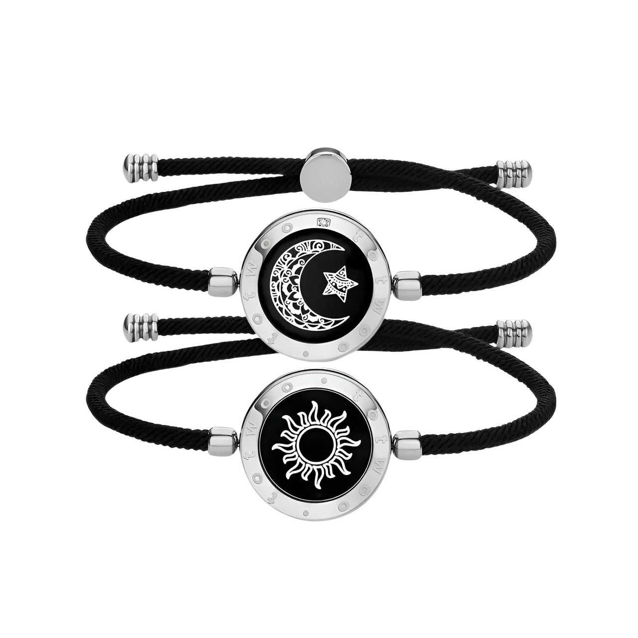 Touch Light Up & Vibrate Long Distance Love Bracelets For Couples Long Distance Relationship Gifts Smart Sun & Moon Love Bracelets, Drestiny, Gifts, Long Distance Relationships, Drestiny, Bracelets, Sets, Couple Bracelets, United States, Australia, United Kingdom, Black, Gold, Silver, shopdrestiny.com