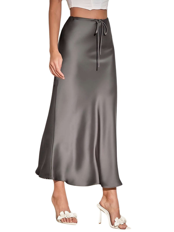 Discover the latest fashion must-have: high waist A-line long satin skirts for women. Shop at Drestiny and enjoy free shipping, plus we'll handle the tax! Don't miss out on savings up to 50% off!