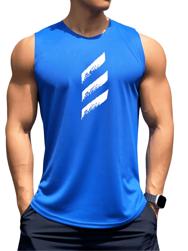 Elevate your fitness style with the trendy Sleeveless Men's Blue Pullover Sports Fitness Top. Shop at Drestiny for free shipping and tax covered! Seen on FOX/NBC/CBS. Save up to 50% for a limited time!