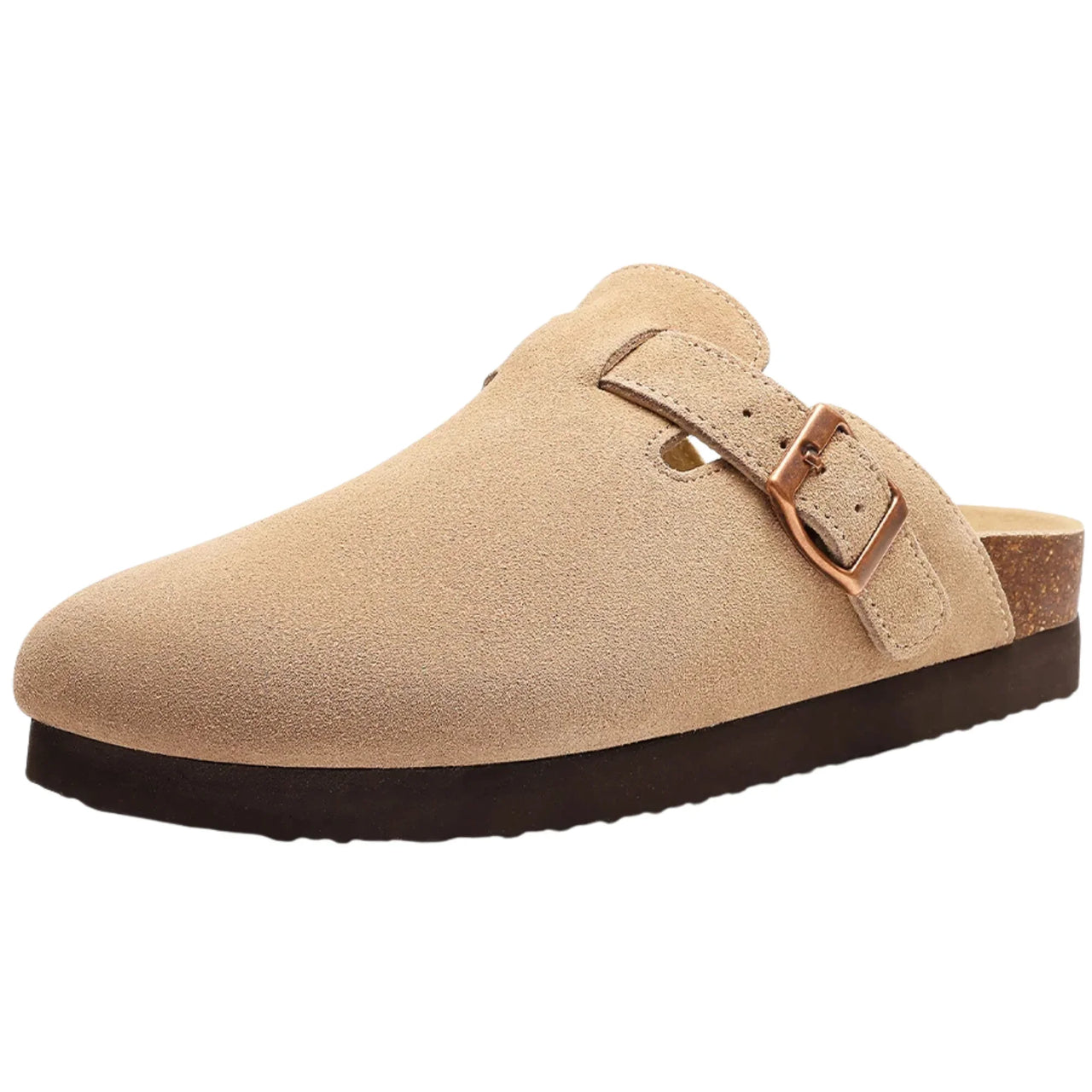 Trendy Cork Clog Suede Sandals With Arch Support -, Shoes , Drestiny , 10, 10.5, 11, 11.5, 12, 13, 14, 5.5, 6, 6.5, 7, 7.5, 8, 8.5, 9, 9.5, Apricot, Army Green, Australia, Black, Brown, New Zealand, Pink, Sandals, Slides, United Kingdom, United States , Drestiny , www.shopdrestiny.com