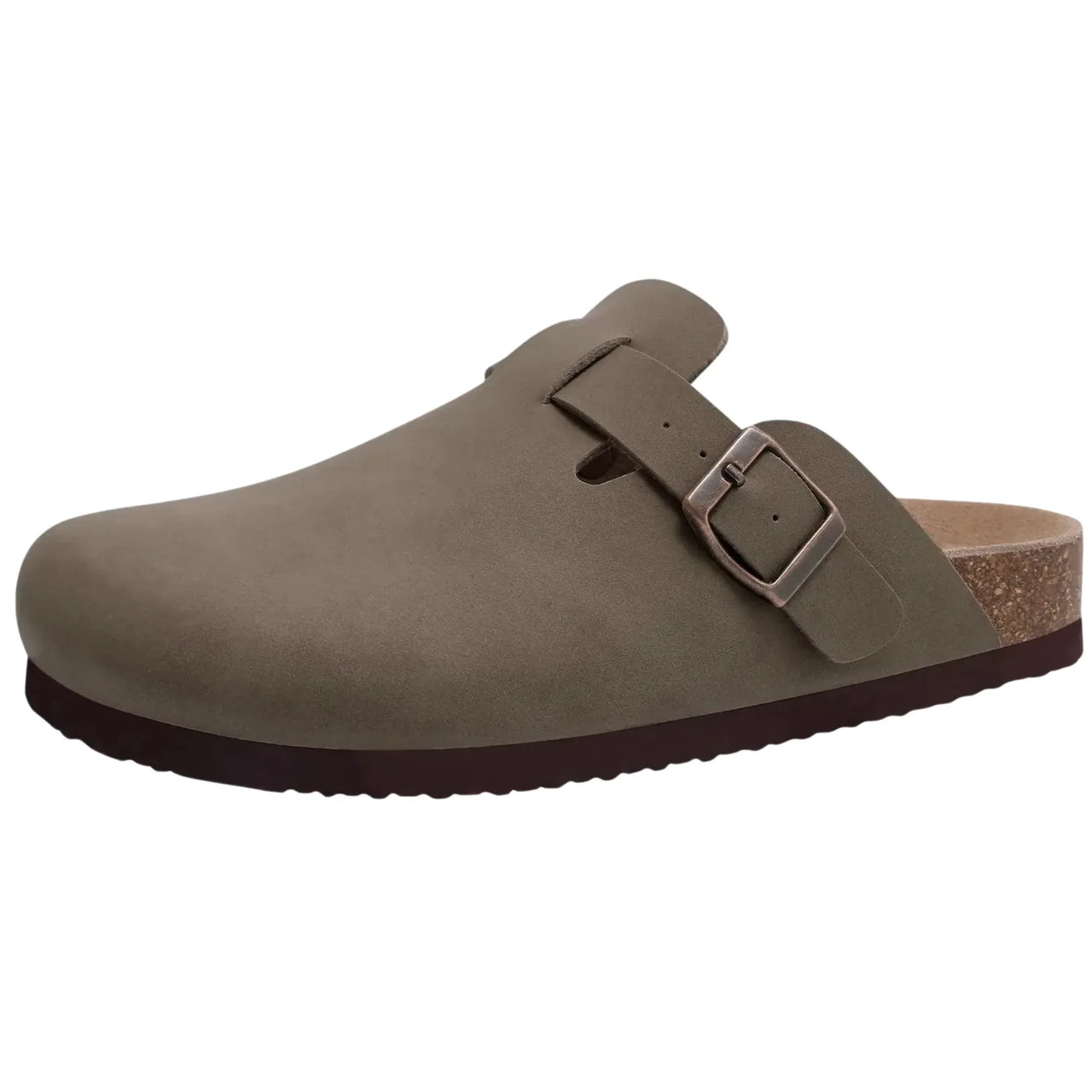 Trendy Cork Clog Suede Sandals With Arch Support -, Shoes , Drestiny , 10, 10.5, 11, 11.5, 12, 13, 14, 5.5, 6, 6.5, 7, 7.5, 8, 8.5, 9, 9.5, Apricot, Army Green, Australia, Black, Brown, New Zealand, Pink, Sandals, Slides, United Kingdom, United States , Drestiny , www.shopdrestiny.com