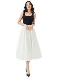 Thumbnail for Trendy Fashion Solid Color A-line Skirt Women's Mid-Length High Waist Skirts -, Skirts , Drestiny , Australia, Black, FR, Green, Grey, Khaki, Light Purple, New Zealand, Skirts, United Kingdom, United States, White , Drestiny , www.shopdrestiny.com