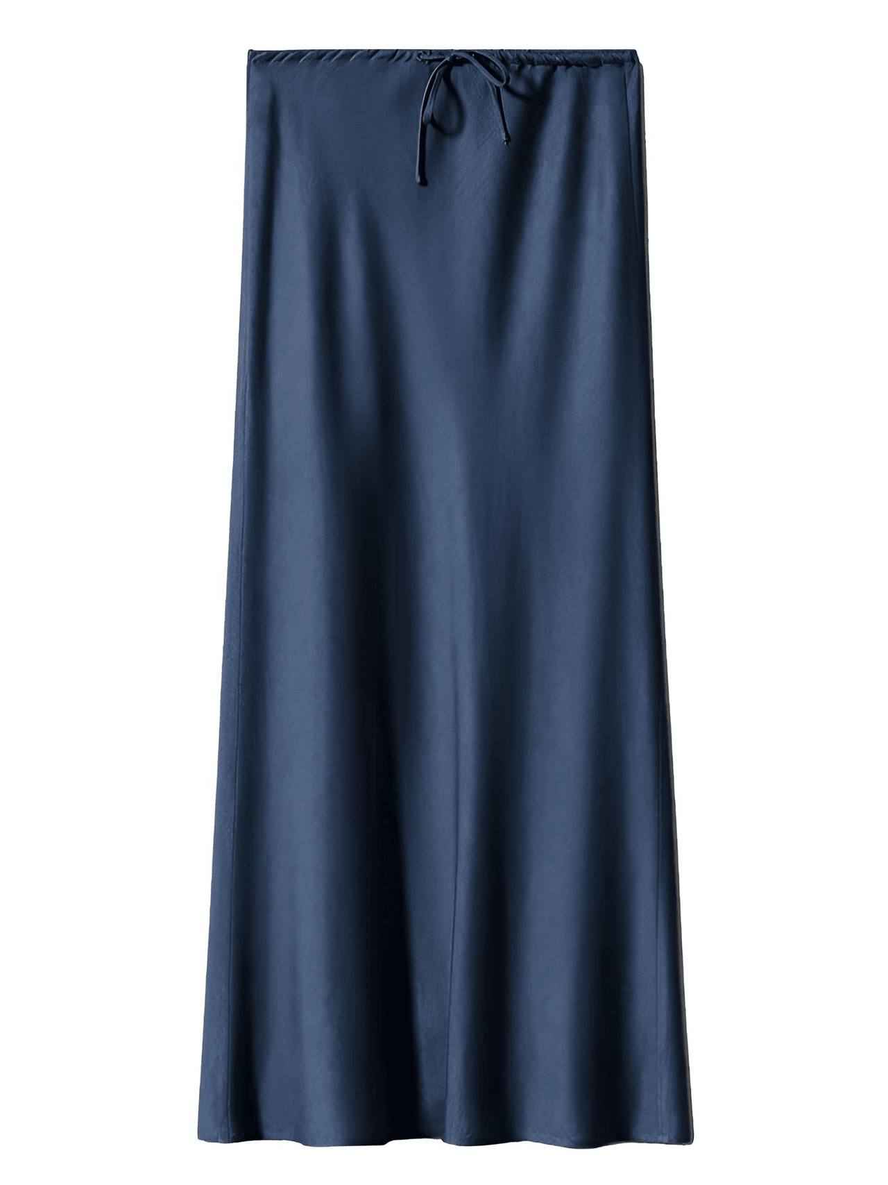 Trendy High Waist A Line Long Satin Skirts For Women -, Skirts, Drestiny, Australia, Brown, Chocolate, Grey, Black, Beige, Dark Green, Army Green, Navy Blue, Blue Grey, Wine Red, Champagne, FR, Grey, L, M, New Zealand, S, Skirts, United Kingdom, United States, XL, Drestiny, long satin skirt, satin maxi skirt, silk satin skirt, satin slip skirt maxi, navy satin maxi skirt, www.shopdrestiny.com