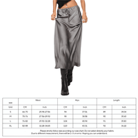 Thumbnail for Trendy High Waist A Line Long Satin Skirts For Women -, Skirts, Drestiny, Australia, Brown, Chocolate, Grey, Black, Beige, Dark Green, Army Green, Navy Blue, Blue Grey, Wine Red, Champagne, FR, Grey, L, M, New Zealand, S, Skirts, United Kingdom, United States, XL, Drestiny, long satin skirt, satin maxi skirt, silk satin skirt, satin slip skirt maxi, black satin maxi skirt, www.shopdrestiny.com