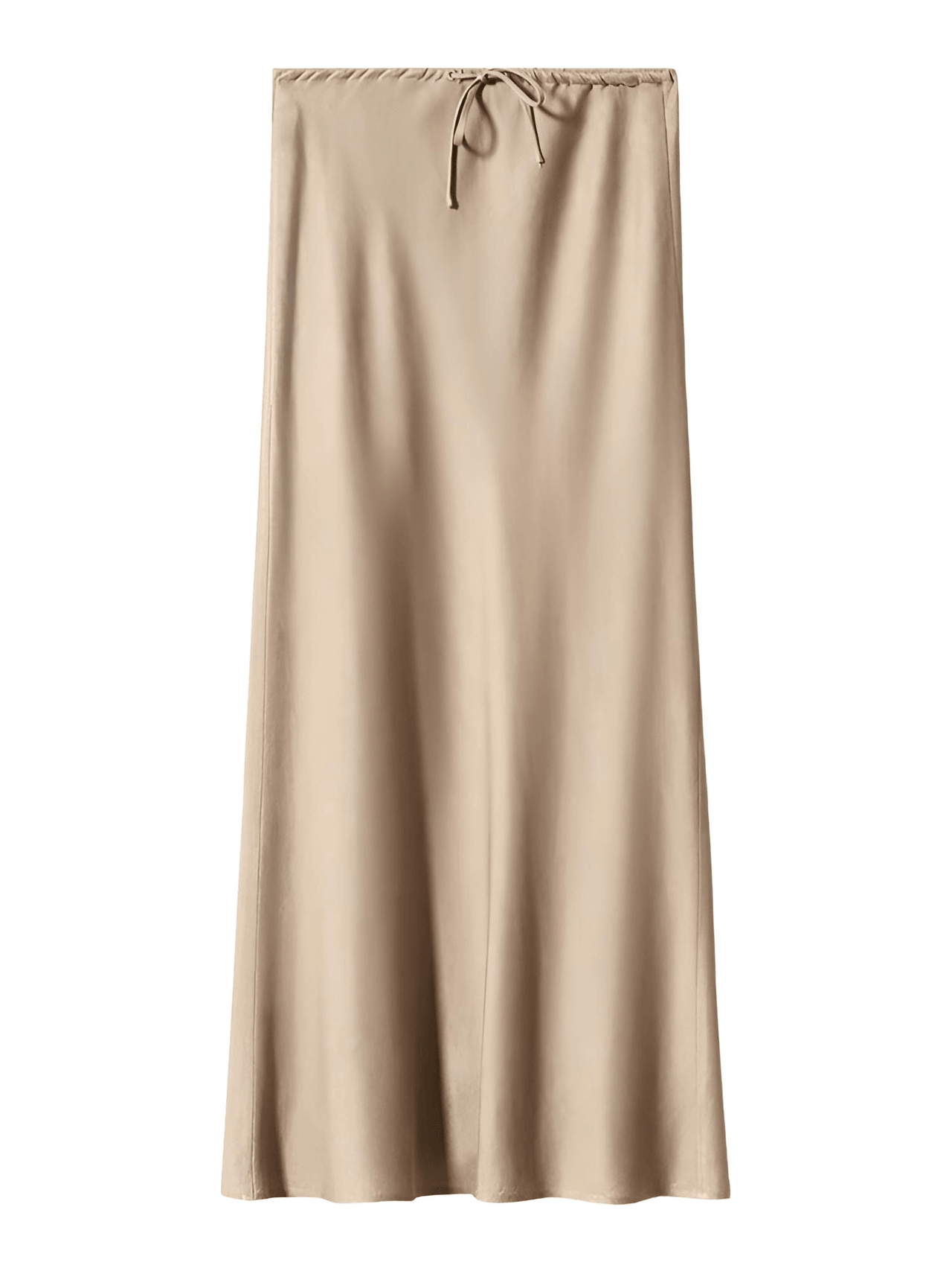 Trendy High Waist A Line Long Satin Skirts For Women -, Skirts, Drestiny, Australia, Brown, Chocolate, Grey, Black, Beige, Dark Green, Army Green, Navy Blue, Blue Grey, Wine Red, Champagne, FR, Grey, L, M, New Zealand, S, Skirts, United Kingdom, United States, XL, Drestiny, long satin skirt, satin maxi skirt, silk satin skirt, satin slip skirt maxi, champagne satin maxi skirt, www.shopdrestiny.com