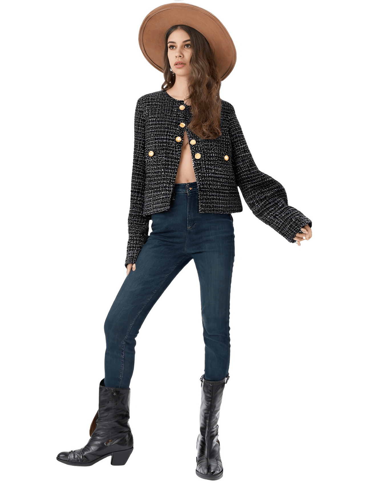 Tweed Jacket Women's - In 6 Colors! -, Jackets , Drestiny , Australia, Black, Brown, Green, Jackets, L, Light Green, M, New Zealand, Red, S, United Kingdom, United States, White, XS , Drestiny , www.shopdrestiny.com
