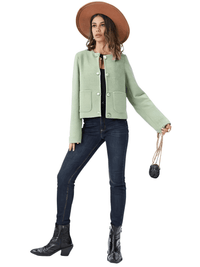 Thumbnail for Tweed Jacket Women's - In 6 Colors! -, Jackets , Drestiny , Australia, Black, Brown, Green, Jackets, L, Light Green, M, New Zealand, Red, S, United Kingdom, United States, White, XS , Drestiny , www.shopdrestiny.com