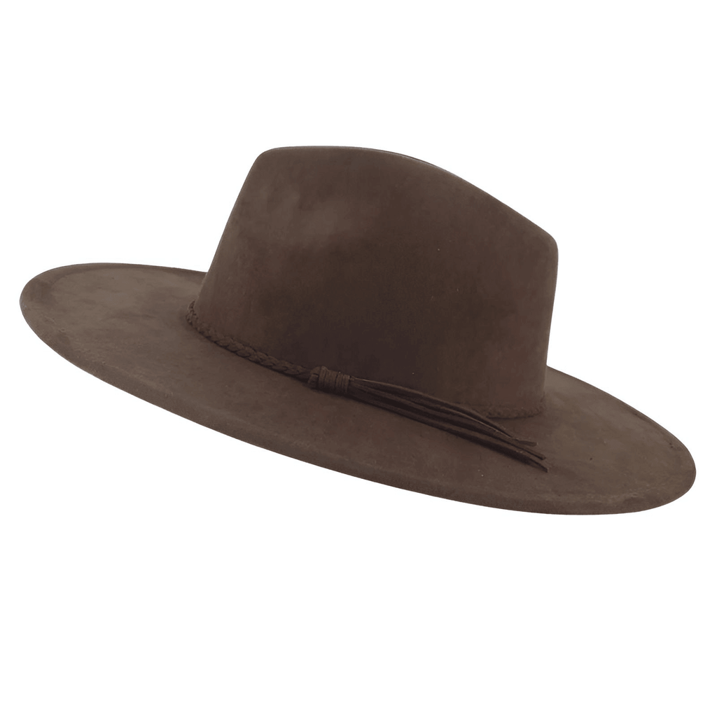 Unisex Brown Suede Wide Brim Fedora: Shop Drestiny for this stylish hat! Enjoy free shipping and let us cover the tax. Wide Brim Hats up to 50% off!