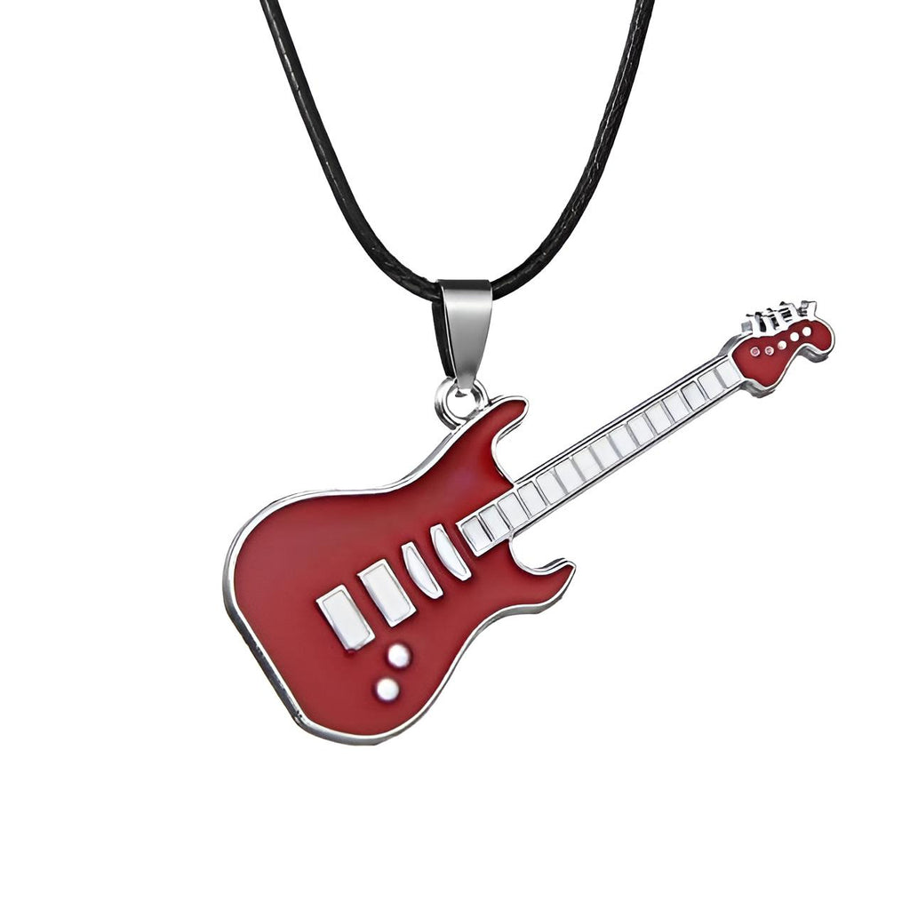 Elevate your style with the Unisex Trendy Leather Chain Red Guitar Necklace from Drestiny. Benefit from free shipping and tax coverage! Seen on FOX/NBC/CBS. Save up to 50%.