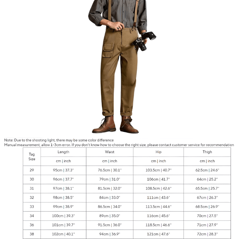Loose Straight Leg Pants For Men With Suspenders -, Pants , Drestiny , 29, 30, 31, 32, 33, 34, 36, 38, Australia, Black, Canada, Casual Pants, Dress Pants, Khaki, New Zealand, Overalls, United Kingdom, United States , Drestiny , www.shopdrestiny.com