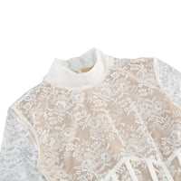 Thumbnail for White Lace Corset Mini Dress Sexy Bodycon - Now in Maxi Length Too!