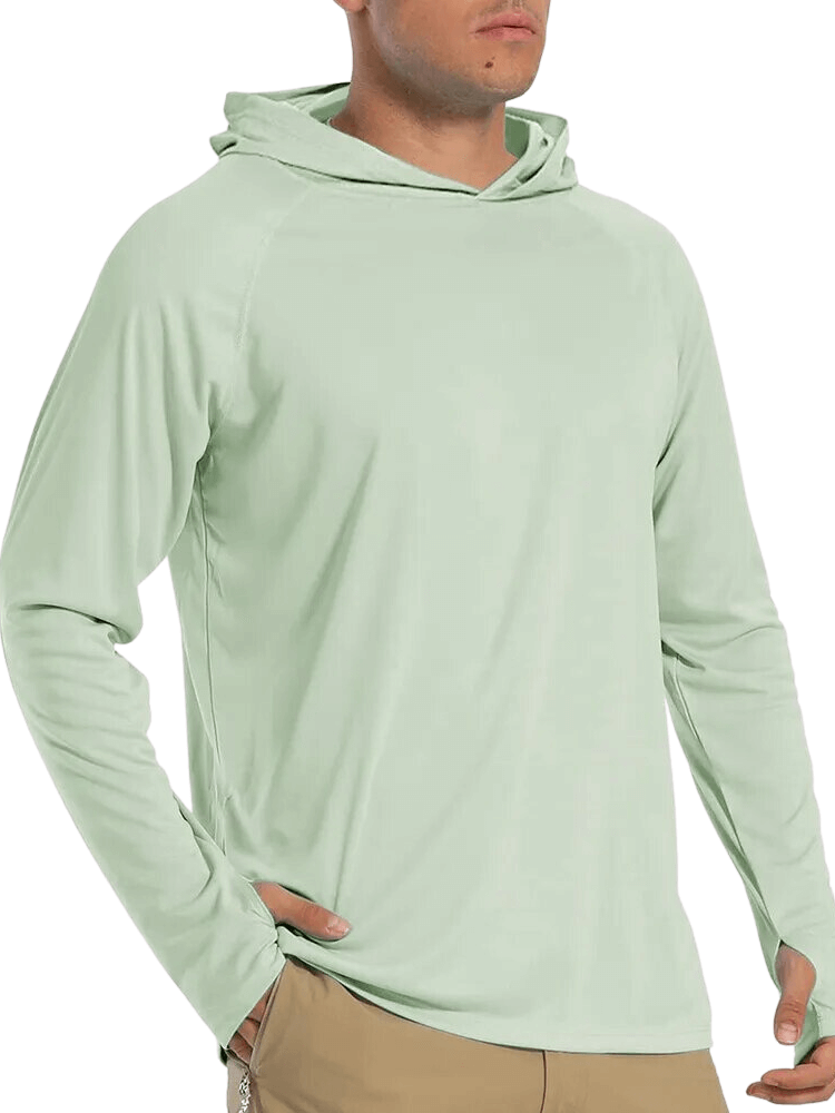 Men's Athletic Hoodies Long Sleeves - In 16 Colors With UV Protection!