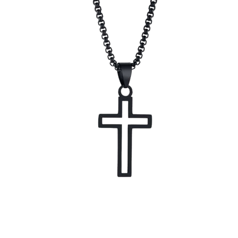 Discover the perfect accessory for men - this Stainless Steel Black Cross Pendant Necklace! Shop at Drestiny and enjoy Free Shipping, with the added bonus of us paying the tax. As seen on FOX, NBC, CBS. Hurry, save up to 50% before it's too late!