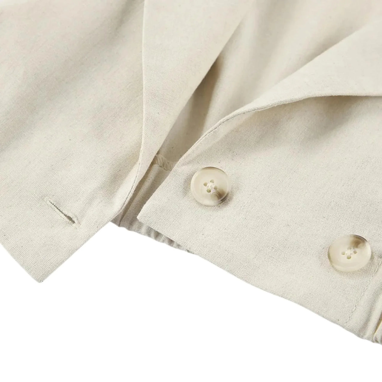Versatile Sleeveless Collared Crop Top - Button Front Linen Look Vest, Drestiny, Sleeveless, Tank Tops, Crop Tops, Casual Shirts, S, M, L, XL, Khaki, United States, USA, Canada, Australia, New Zealand, United Kingdom, UK, sleeveless blazer top, crop top vest, collared crop shirt, summer crop top, sleeveless waistcoat top, linen look crop vest, collared sleeveless top, button front crop blouse, smart casual crop top, shopdrestiny.com