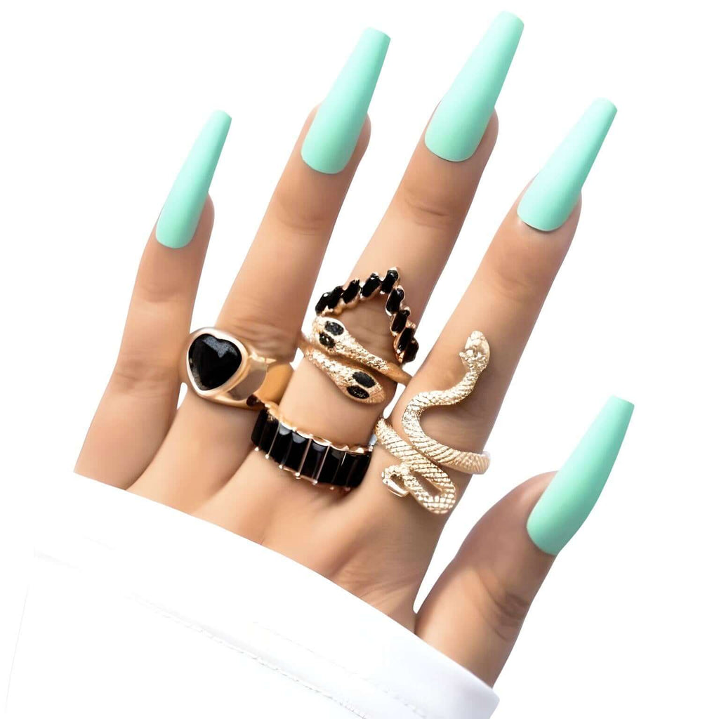 Discover the latest trendy black ring sets for women at Drestiny! Enjoy free shipping and let us cover the tax. Seen on FOX, NBC, and CBS. Save up to 50%!