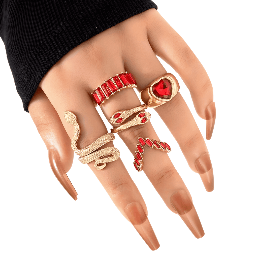 Discover the latest trendy red ring sets for women at Drestiny! Enjoy free shipping and let us cover the tax. Seen on FOX, NBC, and CBS. Save up to 50%!