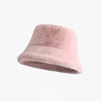 Thumbnail for Warm Faux Fur Fluffy Bucket Hats Imitation Rabbit Fur Trendy Hats - 24 Colors!