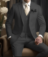 Thumbnail for Wedding Men's Ivory Suit Blazer Slim Fit 3 Pcs Jacket Pants Vest Luxury Formal Suit, Drestiny, Suits, Pant Suits, Blazers, Jackets, Vests, Dress Pants, Sets, Pant Sets, S, M, L, XL, XXL, 3XL, 4XL, 5XL, United States, Canada, Australia, New Zealand, United Kingdom, Ivory, Grey, Black, Light Yellow, Light Blue, Avocado Green, Pink, White, Blue, Light Green, Red, Light Pink, Custom Color, men's ivory suit, ivory wedding suit men, men's cream suit, ivory wedding suit men, shopdrestiny.com