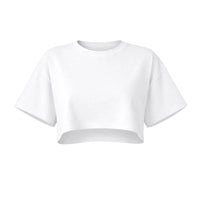 Thumbnail for White crop top on a white background