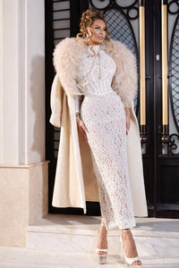 Thumbnail for White Lace Corset Mini Dress Sexy Bodycon - Now in Maxi Length Too!