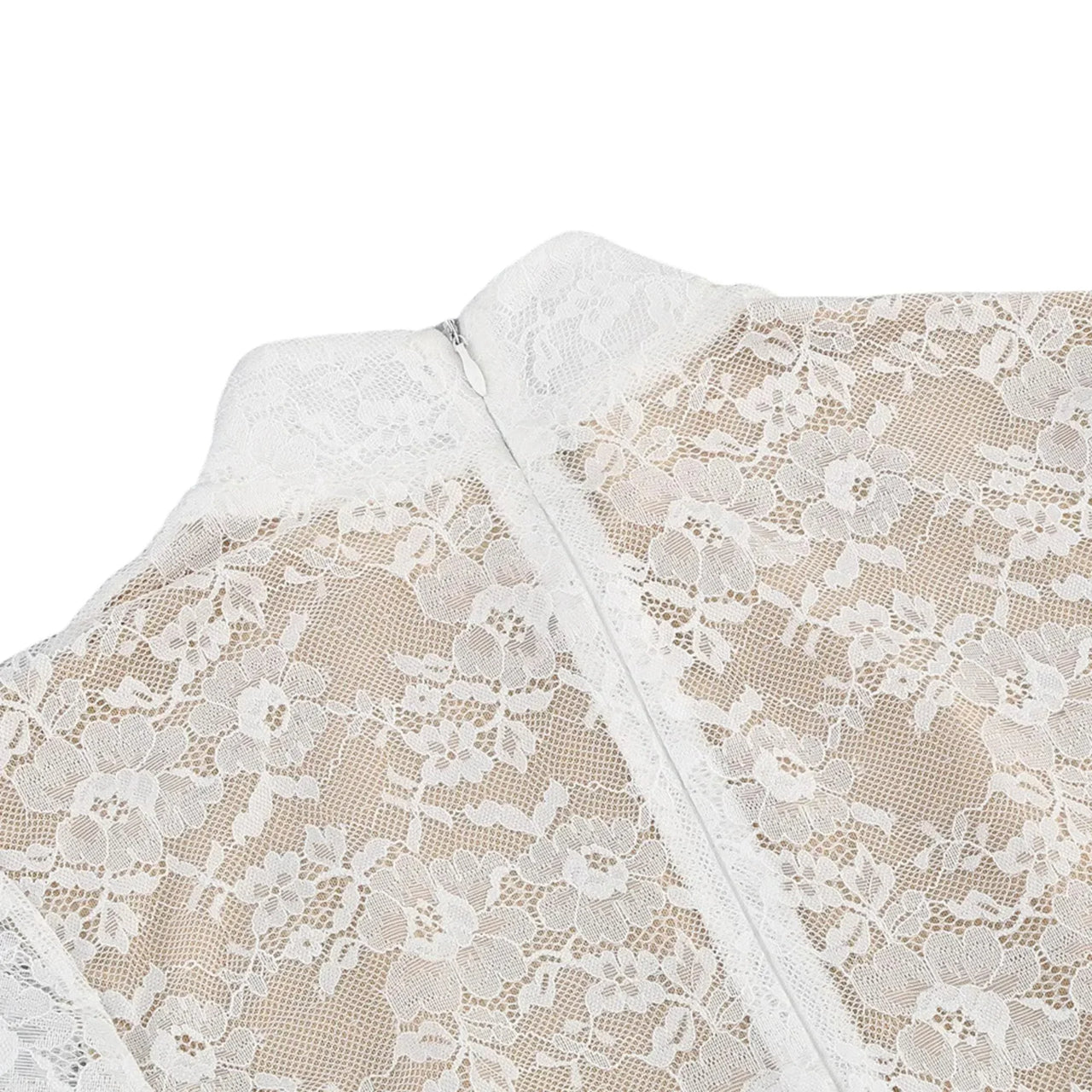 White Lace Corset Mini Dress Sexy Bodycon - Now in Maxi Length Too!