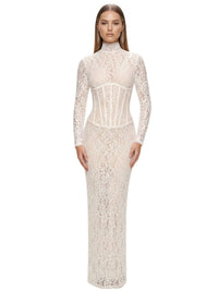 Thumbnail for White Lace Corset Mini Dress Sexy Bodycon - Now in Maxi Length Too!