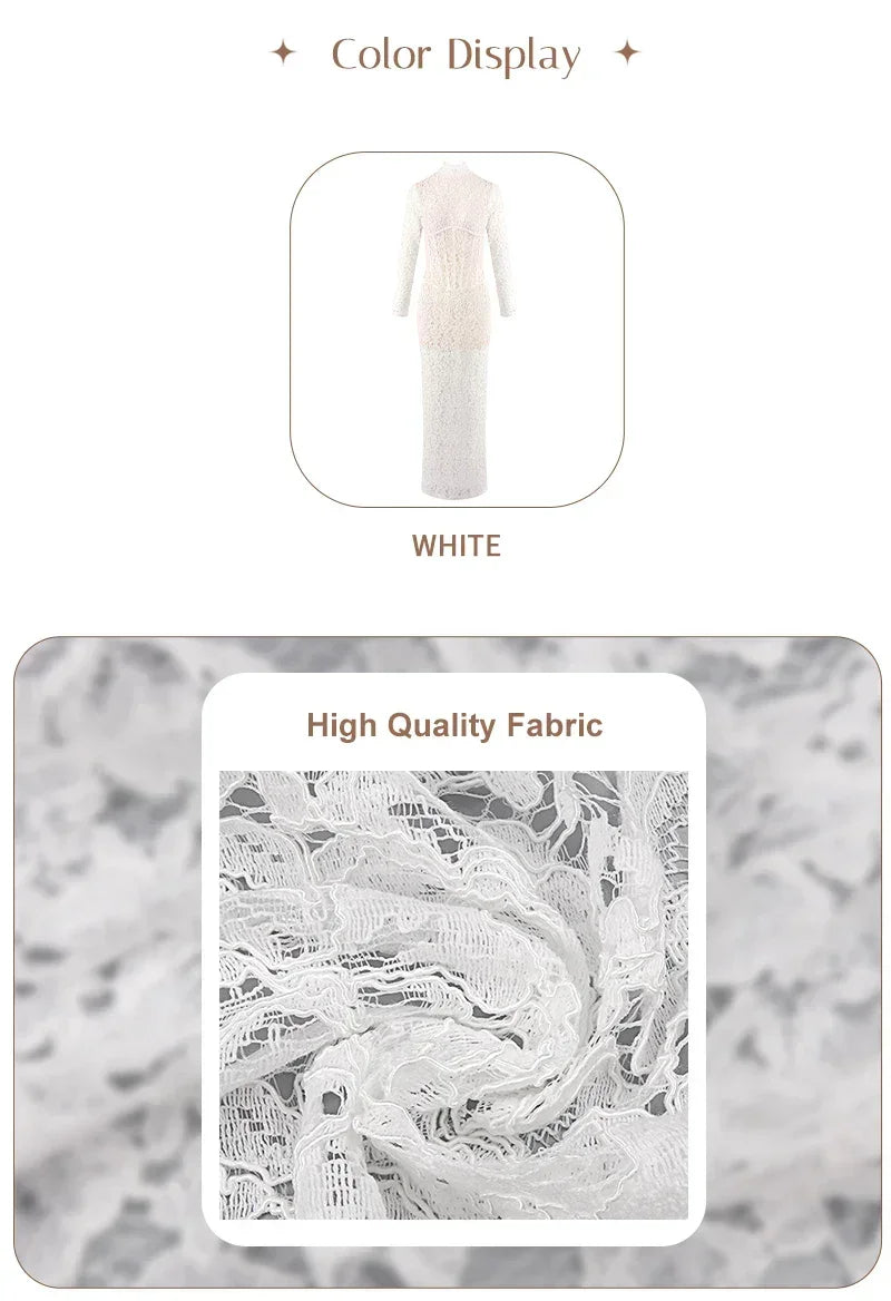 White Lace Corset Mini Dress Sexy Bodycon - Now in Maxi Length Too!