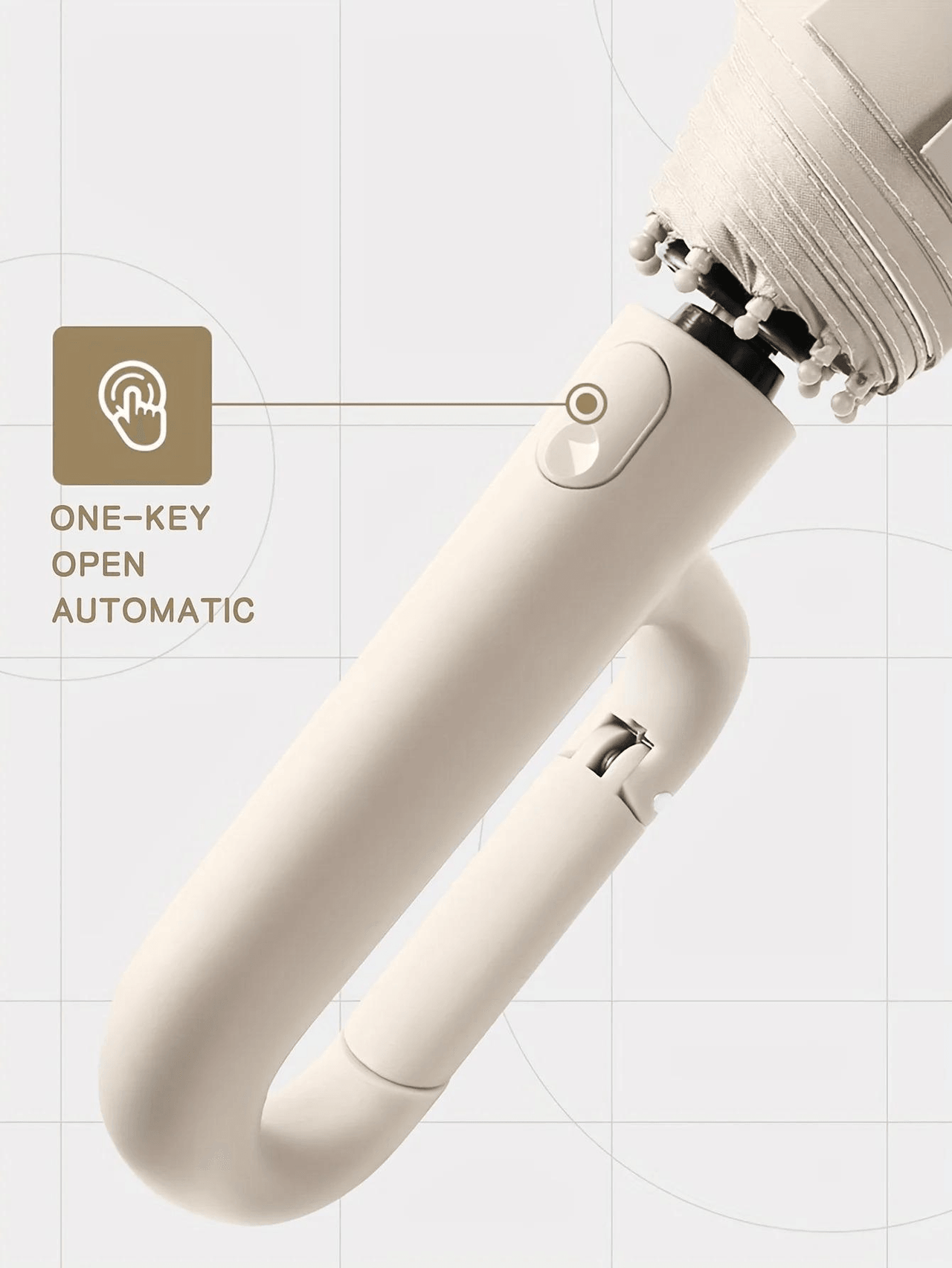 Windproof Automatic Folding Umbrella Strong 105CM Reinforced Large Buckle Handle Wind/Water/Sun Resistant, Drestiny, United States, USA, Canada, Australia, New Zealand, United Kingdom, UK, Haze Blue, Sycamore Beige, Misty Grey, Forest Green, Black, automatic umbrella, auto open umbrella, windproof automatic umbrella, travel umbrella automatic, folding automatic umbrella, best automatic umbrella, shopdrestiny.com