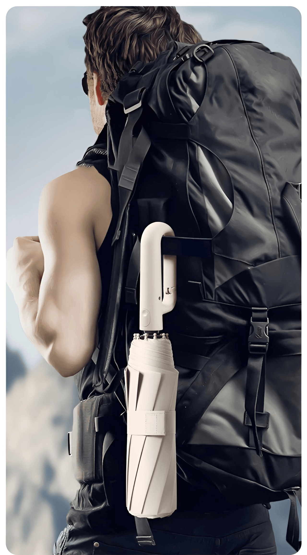 Windproof Automatic Folding Umbrella Strong 105CM Reinforced Large Buckle Handle Wind/Water/Sun Resistant, Drestiny, United States, USA, Canada, Australia, New Zealand, United Kingdom, UK, Haze Blue, Sycamore Beige, Misty Grey, Forest Green, Black, automatic umbrella, auto open umbrella, windproof automatic umbrella, travel umbrella automatic, folding automatic umbrella, best automatic umbrella, shopdrestiny.com