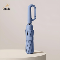 Thumbnail for Windproof Automatic Folding Umbrella Strong 105CM Reinforced Large Buckle Handle Wind/Water/Sun Resistant, Drestiny, United States, USA, Canada, Australia, New Zealand, United Kingdom, UK, Haze Blue, Sycamore Beige, Misty Grey, Forest Green, Black, automatic umbrella, auto open umbrella, windproof automatic umbrella, travel umbrella automatic, folding automatic umbrella, best automatic umbrella, shopdrestiny.com