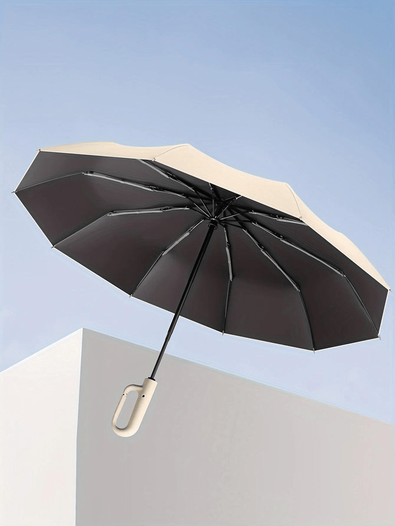 Windproof Automatic Folding Umbrella Strong 105CM Reinforced Large Buckle Handle Wind/Water/Sun Resistant, Drestiny, United States, USA, Canada, Australia, New Zealand, United Kingdom, UK, Haze Blue, Sycamore Beige, Misty Grey, Forest Green, Black, automatic umbrella, auto open umbrella, windproof automatic umbrella, travel umbrella automatic, folding automatic umbrella, best automatic umbrella, shopdrestiny.com