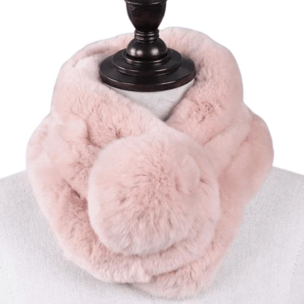 Elevate your winter look with the luxurious 100% Rex Rabbit Fur Ring Scarves for Women. Save up to 50% off at Drestiny - as seen on FOX/NBC/CBS!