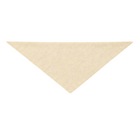 Thumbnail for Beige triangle-shaped wool scarf on a white background