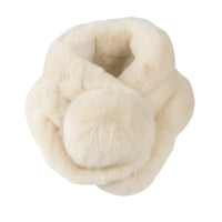 Thumbnail for Winter Natural 100% Rex Rabbit Fur Ring Scarves For Women
