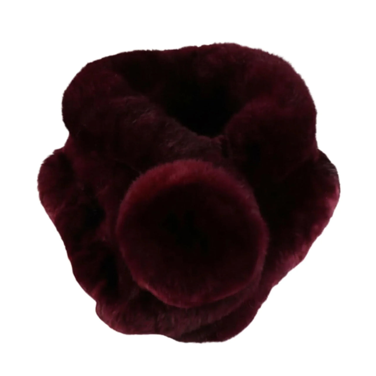 Winter Natural 100% Rex Rabbit Fur Ring Scarves For Women