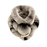 Thumbnail for Winter Natural 100% Rex Rabbit Fur Ring Scarves For Women