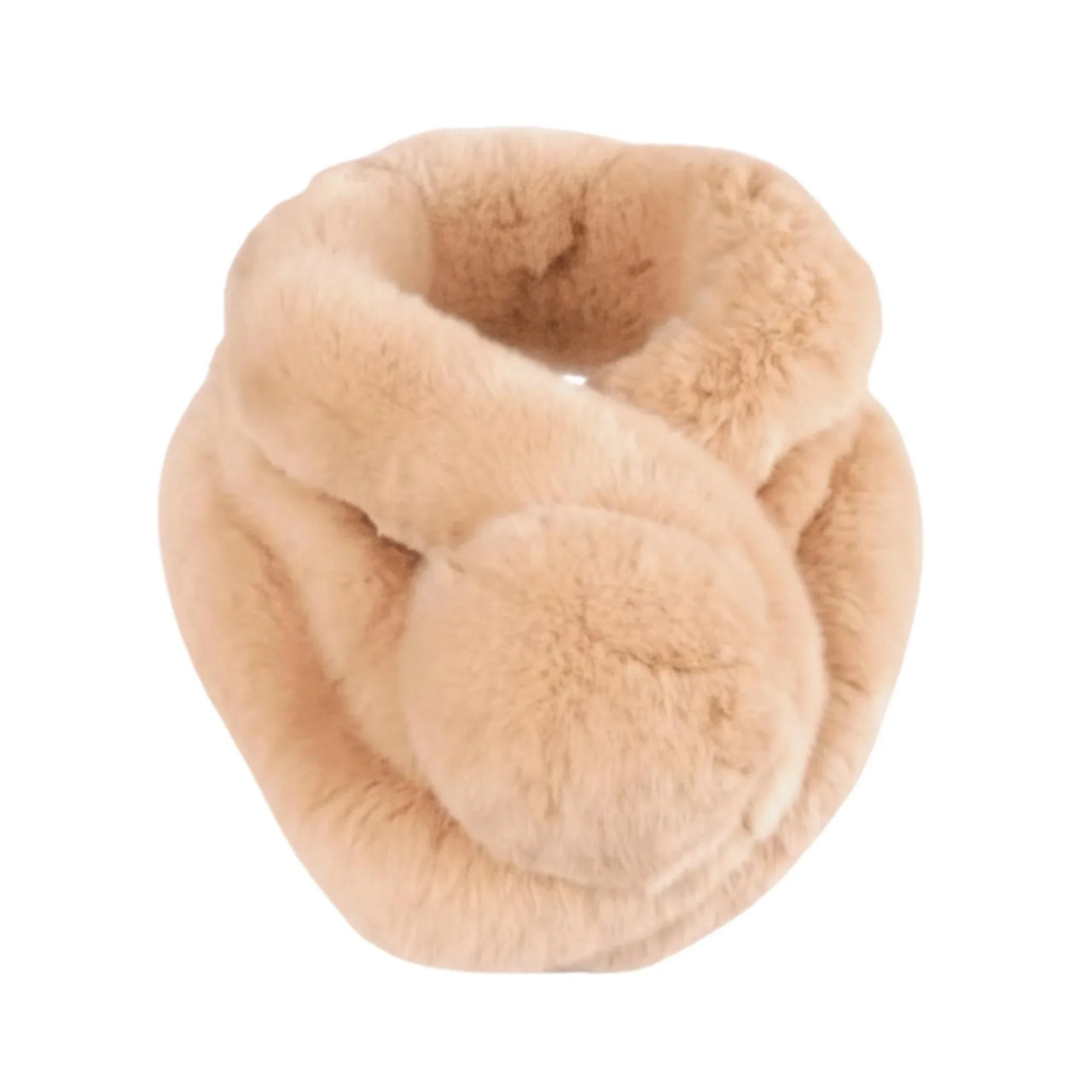 Winter Natural 100% Rex Rabbit Fur Ring Scarves For Women