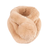 Thumbnail for Winter Natural 100% Rex Rabbit Fur Ring Scarves For Women